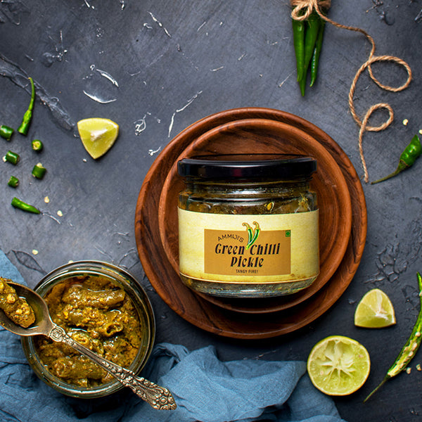 Ammiji's Green Chilli Pickle (300gm)